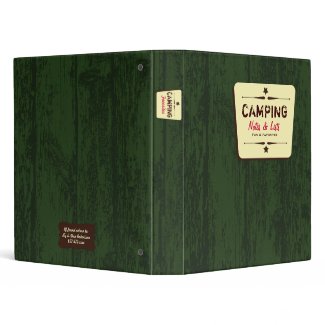 Camp Notes Rustic Western binder