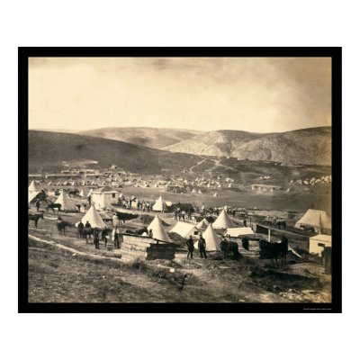 Camp of the 5th Dragoons Guards 1855 Posters by lc_vintagephotos