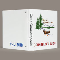 Camp Onomatopoeia Counselor's Guide Binder