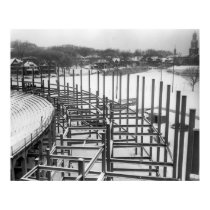 Camp Randall Stadium bleacher addition constructio posters