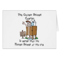 Camp Shower cards by TentsNTrees Camp Shower cards