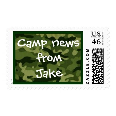 Camp stamp green camo by smallfrypress