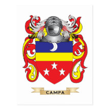 Campa Coat of Arms (Family Crest) Postcards