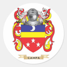 Campa Coat of Arms (Family Crest) Stickers