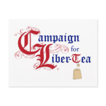 Campaign for Liber-Tea postcards