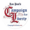 Campaign For Liberty Lapel Sticker RON PAUL