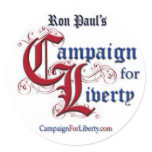 Campaign For Liberty Lapel Sticker RON PAUL