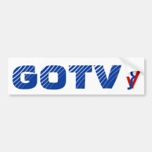 Campaign to Get Out The Vote Bumper Stickers stick
