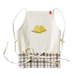 campana de oro delantal zazzle HEART