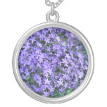 Campanula flower pendant necklace