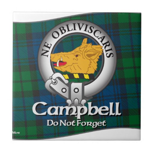 Campbell Clan Ceramic Tile Zazzle