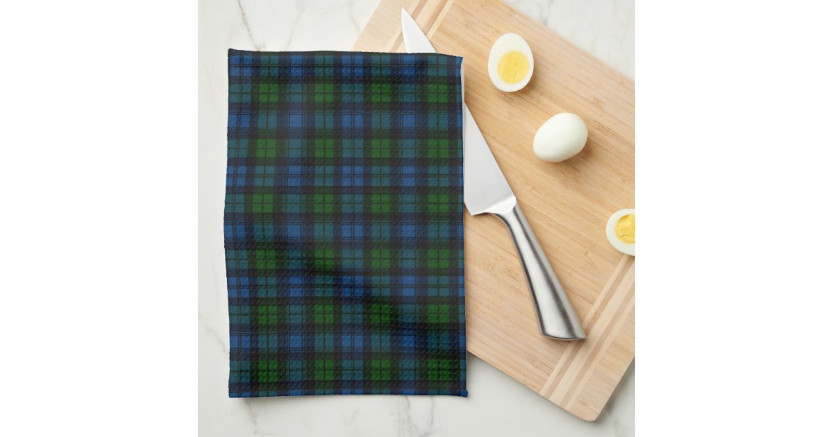 Campbell Scottish Tartan Plaid Kitchen Towels Zazzle