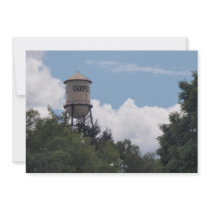 Campbell Water Tower, California Custom Invitations