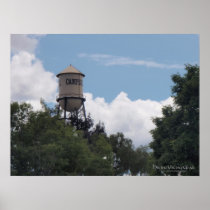 Campbell Water Tower, California Posters