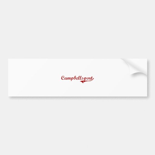 Campbellsport Wisconsin Classic Design Bumper Sticker