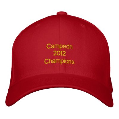 Campeón 2012 campeones España España 2012 2012 Gorra De Beisbol Bordada Campeón 2012 campeones España España 2012 2012 Gorra De Beisbol Bordada