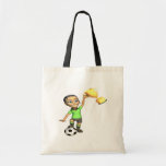 Campeón femenino del fútbol bolsa de mano