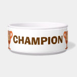 Campeón Tazón Para Perro