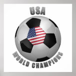 CAMPEONES DEL FÚTBOL DE LOS E.E.U.U. POSTER
