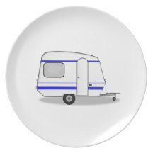 Camper Trailer Party Plate