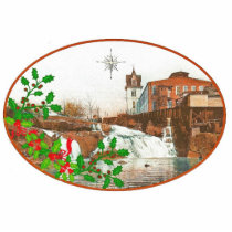 Camperdown Mill & Falls Christmas Ornament photo sculptures