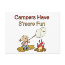 Campers have S'more fun postcards