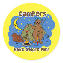 Campers Have S'More Fun stickers