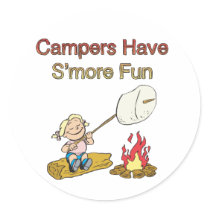 Campers have S'more fun stickers