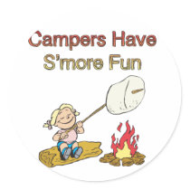Campers have S'more fun stickers