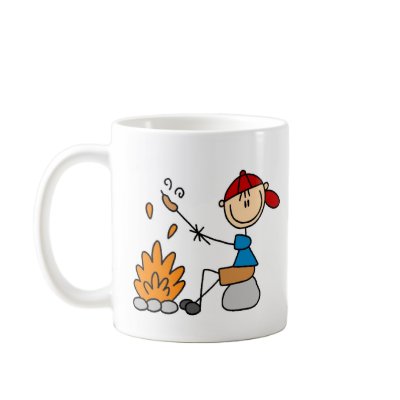 Campfire And Hot Dogs Mug by stick_figures