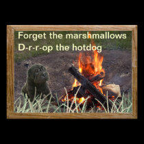 Campfire Guard Dog invitations