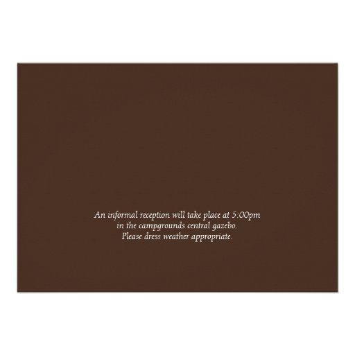 Campfire Hearts Campground Wedding Invitations