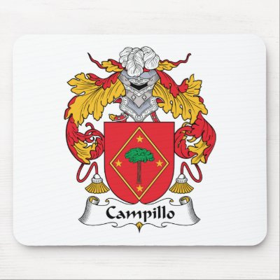 Campillo Family Crest Mouse Pads by coatsofarms