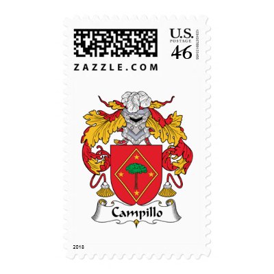 Campillo Family Crest Stamp by coatsofarms