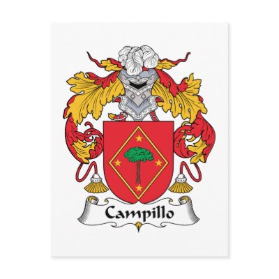 Campillo Family Crest Post Card by coatsofarms
