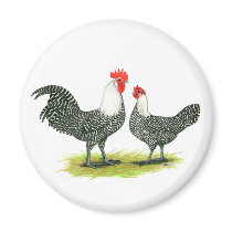 Campine:  Silver Fridge Magnet
