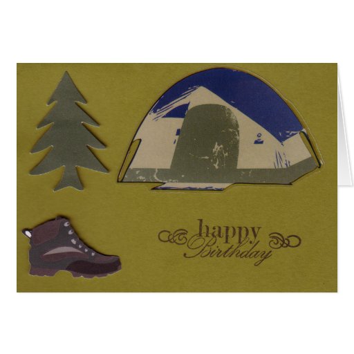Camping Birthday Card Zazzle