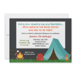 Camping Birthday Party Invitation