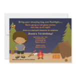 Camping Birthday Party Invitation