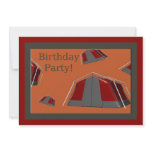 Camping Birthday Party Invitation