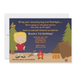 Camping Birthday Party Invitation