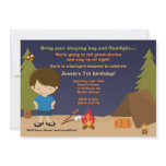 Camping Birthday Party Invitation