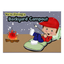 Camping Birthday Party Invitation