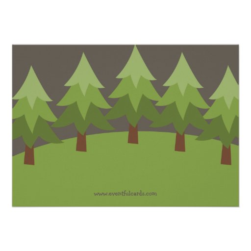 Camping Birthday Party Invitation for Girl