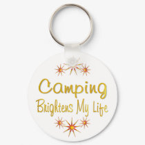 Camping Brightens My Life keychains