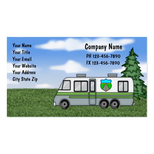 Camping Business Cards (front side)