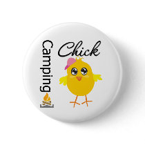 Camping Chick buttons