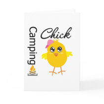 Camping Chick cards by chicktshirts Camping Chick cards