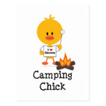 Camping Chick Postcard