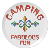 Camping Fabulous Fun Dinner Plates